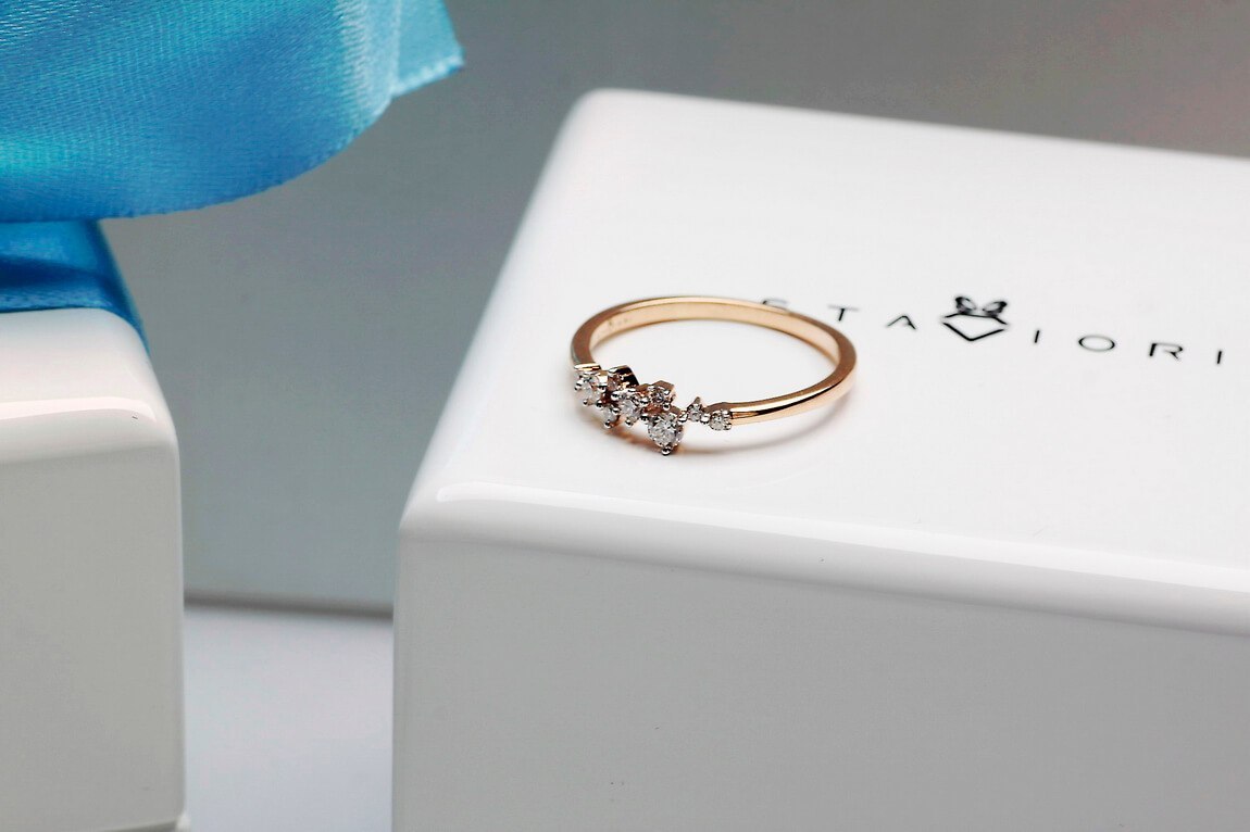 Złoty pierścionek PZD5400 - Diament